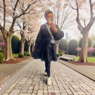 Andrea Kjole Svart med blonder thumbnail