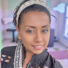 Andrea Kjole Svart med blonder thumbnail