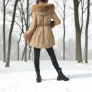 Parka Jakke med Hette og Fuskepels thumbnail