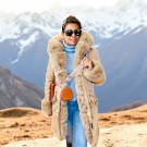 Parka Jakke med Hette og Fuskepels thumbnail